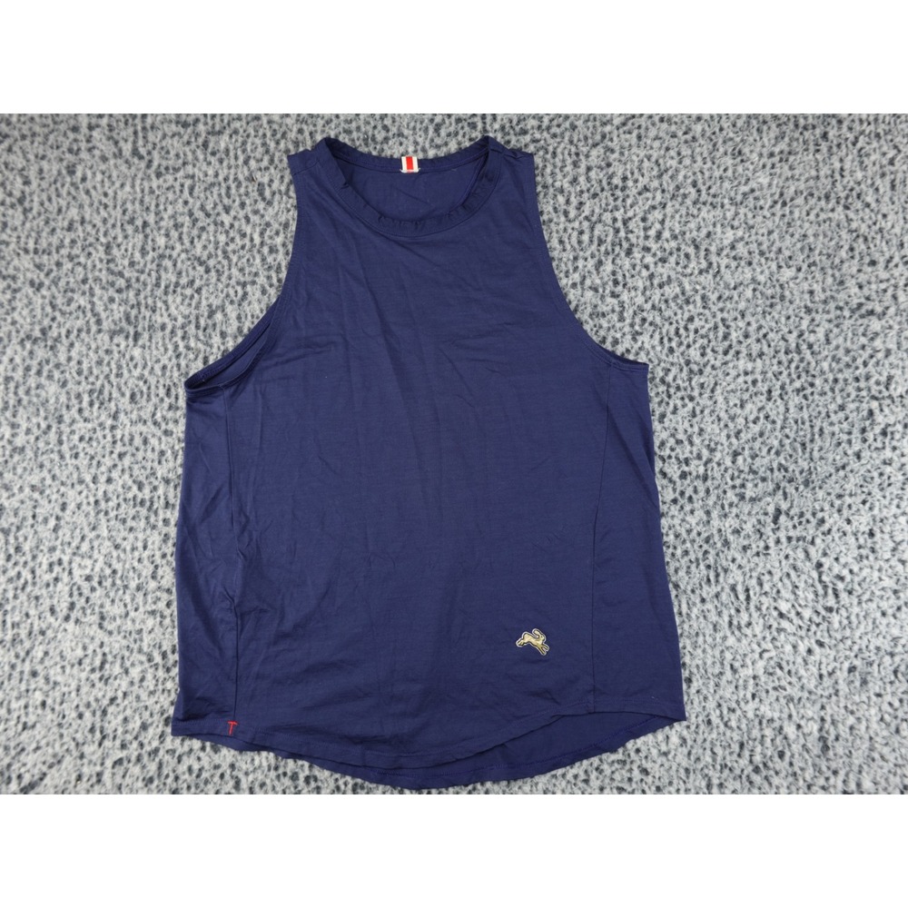Tracksmith Twilight Tank Top Womens Medium Navy Blue Merino‎ Wool Running Vest